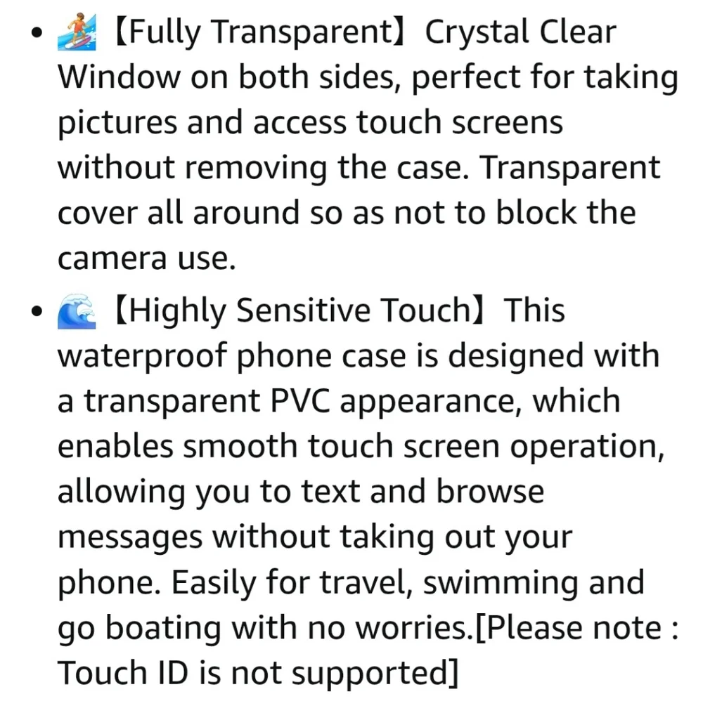 Waterproof Phone Case - Black and Pink